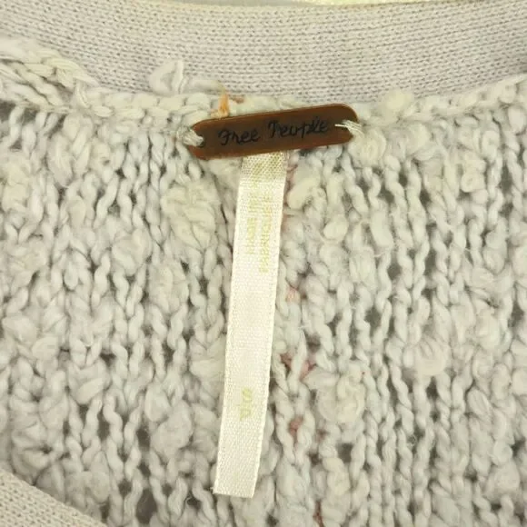 Free People Small Pink and Purple Knit Sweater - Picture 4 of 8